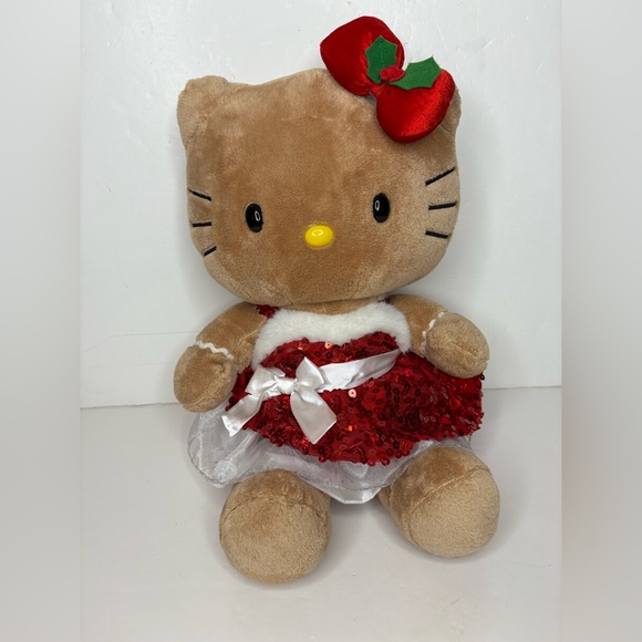 Hello Kitty gingerbread Christmas build a bear plush